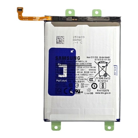 Bateria Samsung Galaxy A15 4G A155 / A15 5G A156 Nowa Oryginalna Service Pack 4500 mAh EB-BA156ABY Bateria Samsung Galaxy A15 4G A155 / A15 5G A156 Nowa Oryginalna Service Pack 4500 mAh EB-BA156ABY