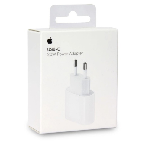 Oryginalna Ładowarka Sieciowa Apple iPhone X 11 12 13 14 15 16 A2347 USB-C 20W Kostka Zasilacz