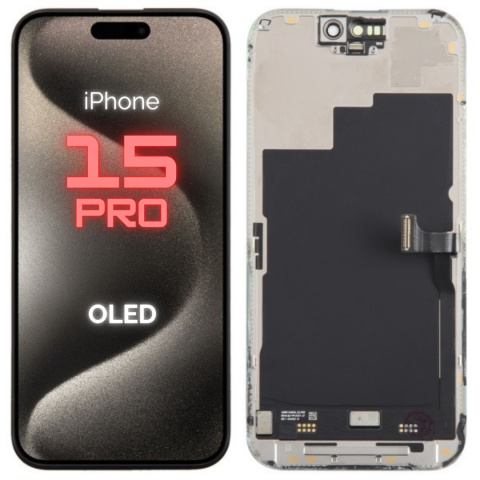Wyświetlacz Soft OLED 120 Hz Apple iPhone 15 Pro Gratis narzędzia wklejka LCD Ekran Wyświetlacz Soft OLED 120 Hz Apple iPhone 15 Pro Gratis narzędzia wklejka LCD Ekran